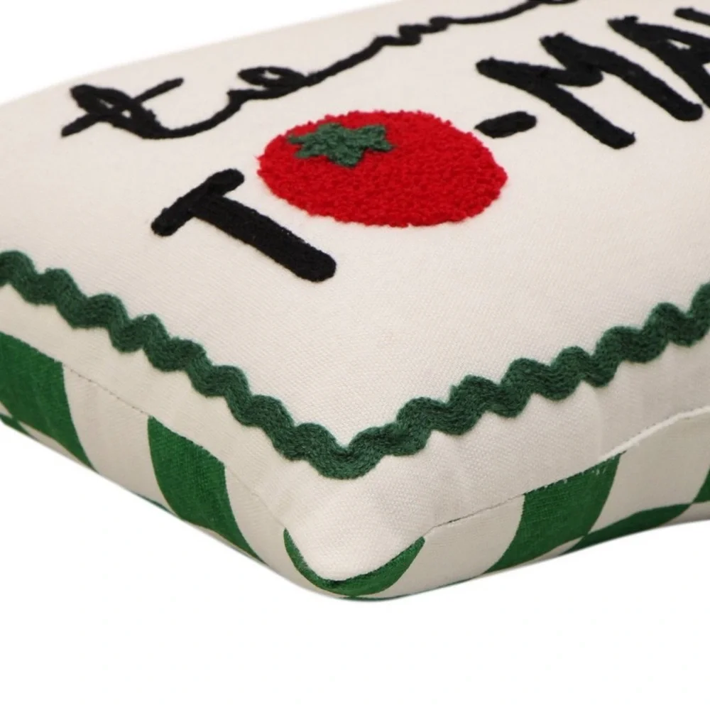 Tomato Lumbar Pillow - Bullseye’s Playground